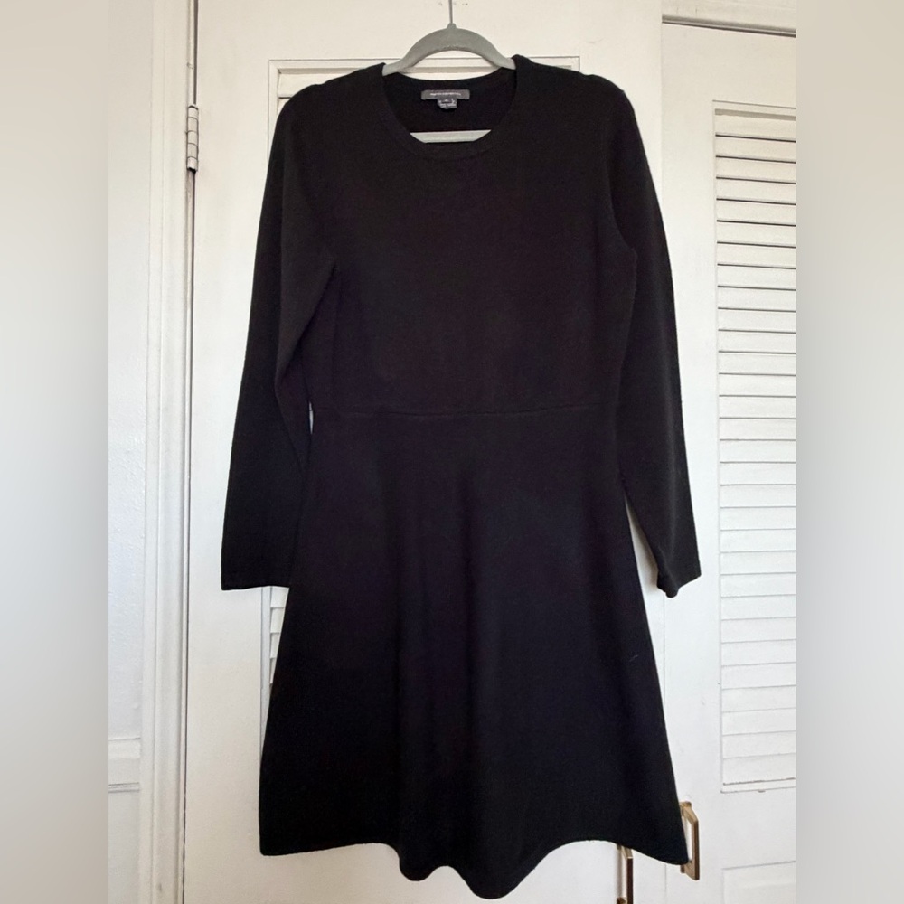 French Connection Black Long-Sleeve Dress